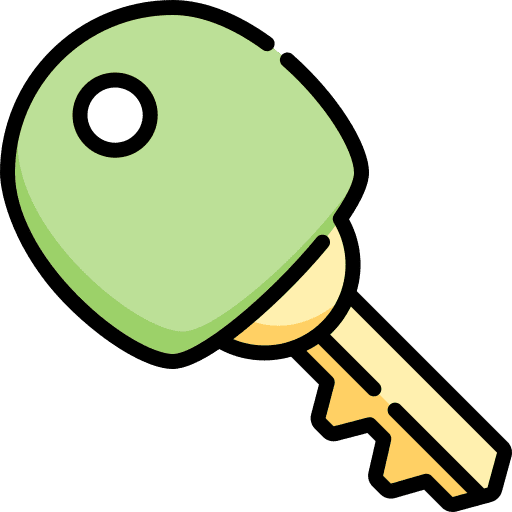 Key smart key door key security icon