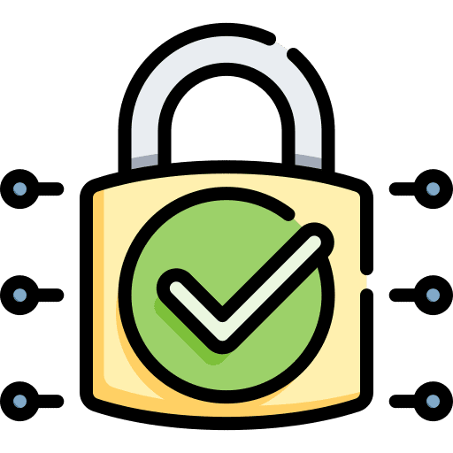 Padlock safe secure interface icon