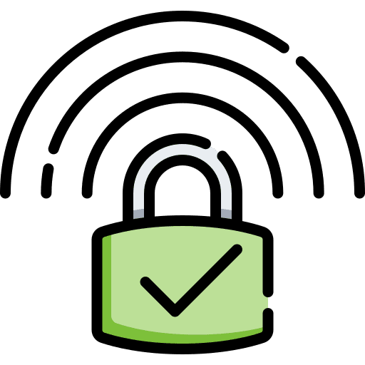 Padlock signal padlock connection icon