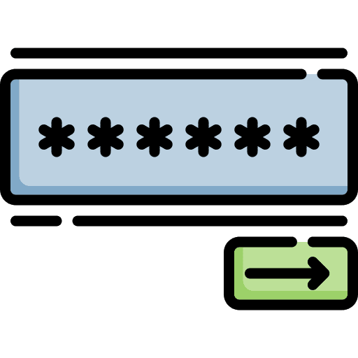 Password register login password icon