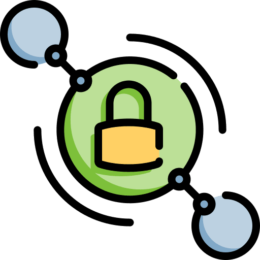 Connection secure internet electronics icon