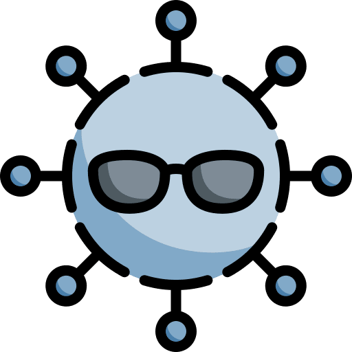 Virus infection piracy malware icon