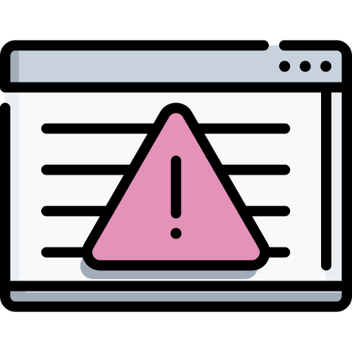 Warning sign alert notice attention icon