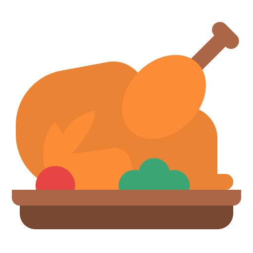 Cooked chicken fast food turkey leg chicken icon
