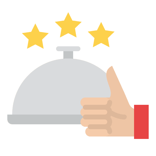 Good review rating food and restaurant review icon