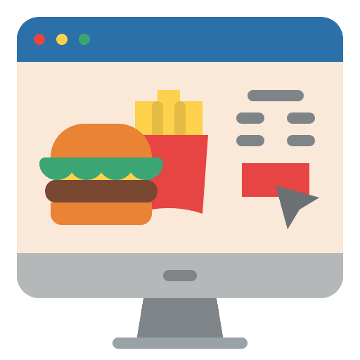 Order food website online food icon