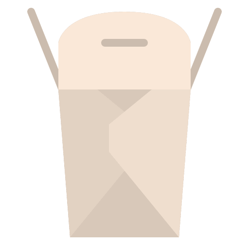 Food package junk food lunch box take away icon