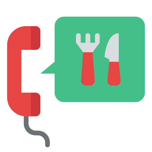 Order food phone food delivery phone call icon