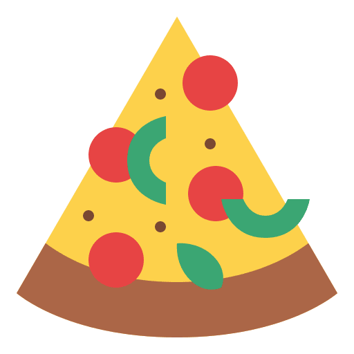 Pizza pizza food and restaurant piece icon