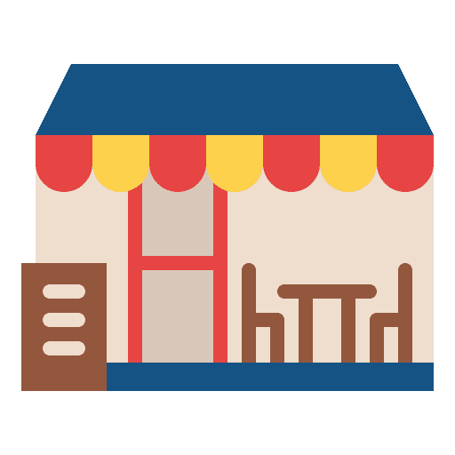 Restaurant business shopping shop icon