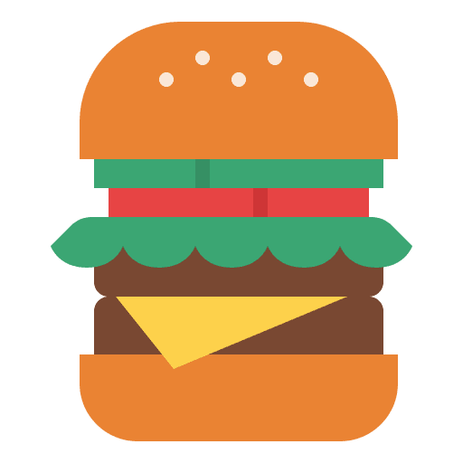 Burger food delivery food hamburger icon