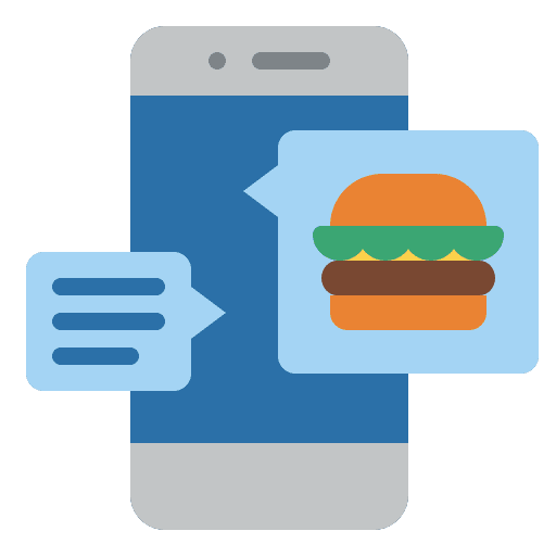 Chatting online order order online icon