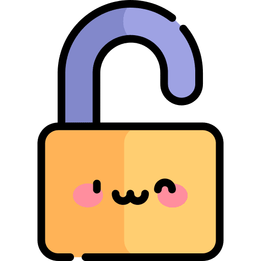 Open privacy secure open icon