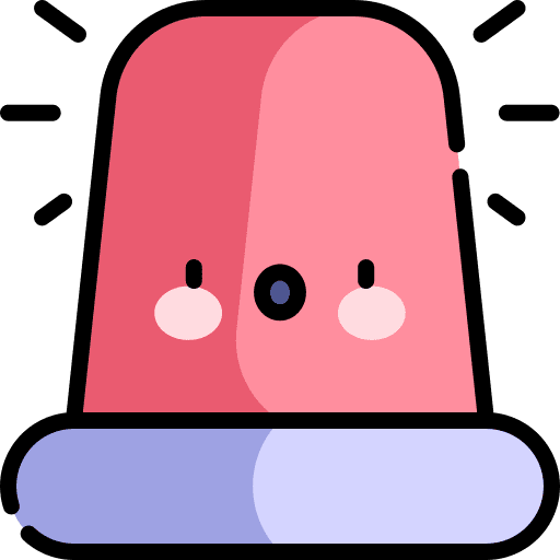 Siren emergency alarm danger icon