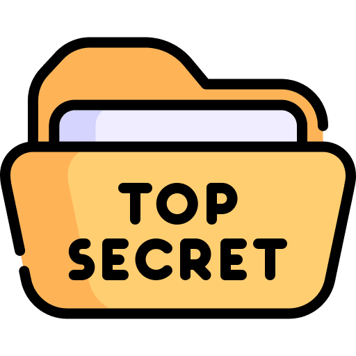 Top secret files and folders folder police folder icon