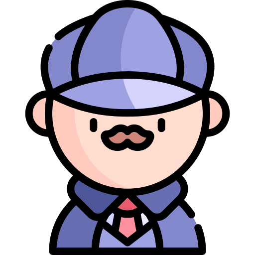 Sherlock holmes spy private eye profile icon