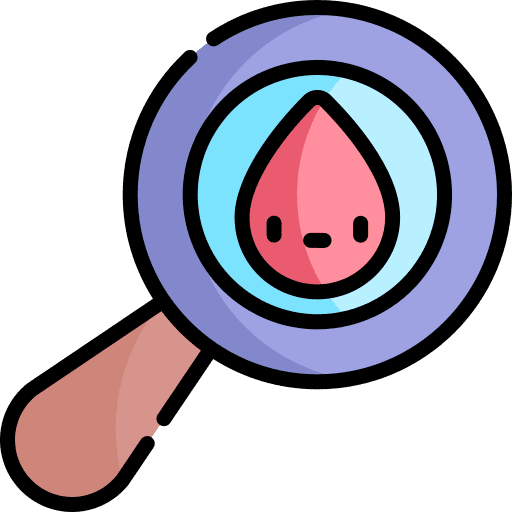 Blood blood drop blood analysis icon