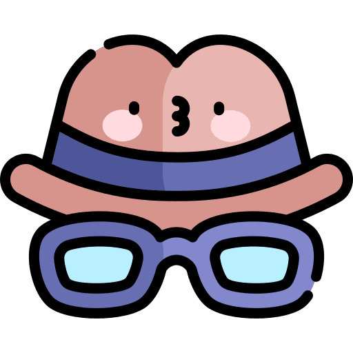 Detective sunglasses people profile icon