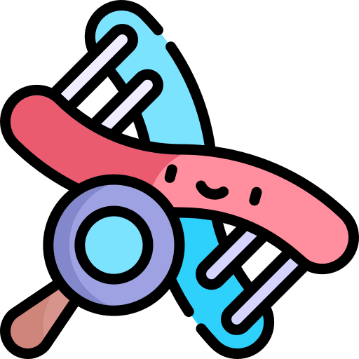 Dna dna structure dna loupe icon