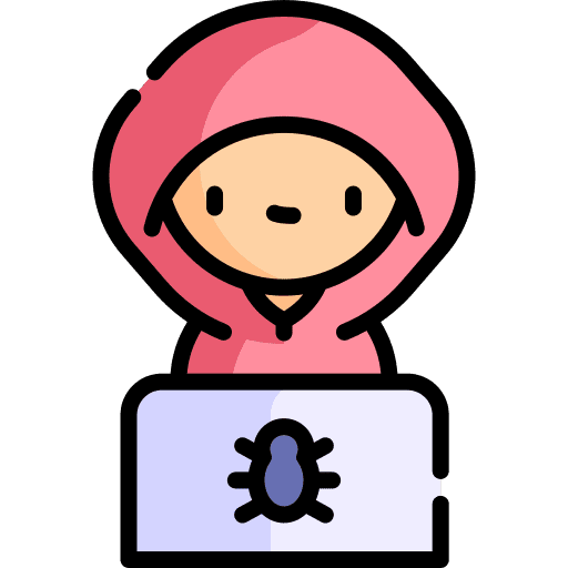 Hacker man security protection icon