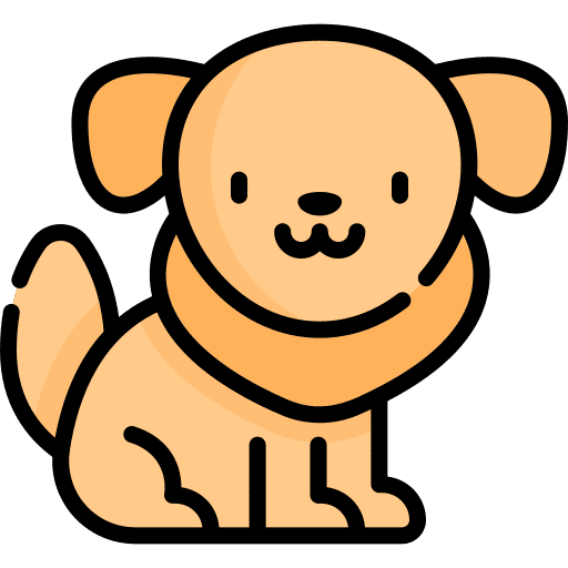 Dog breed animals canine icon