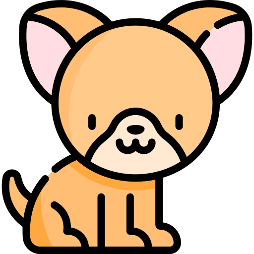 Dog breed animals canine icon