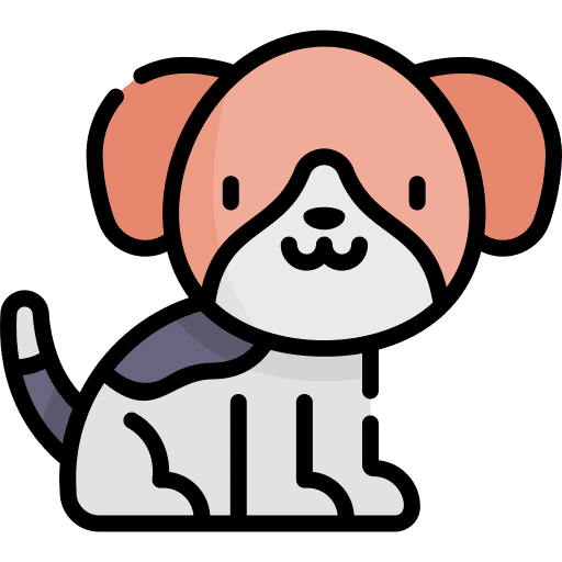 Dog breed animals pet icon