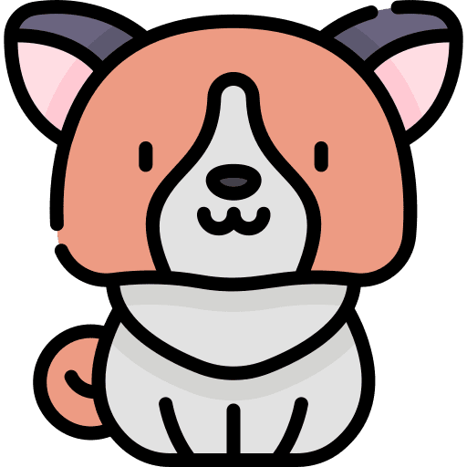 Dog pet zoology breed icon