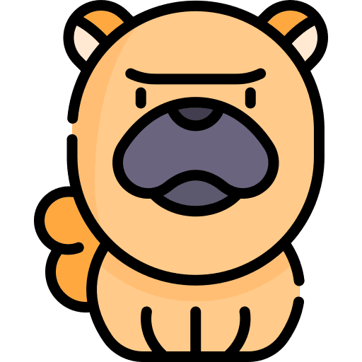 Dog pet dog breed icon