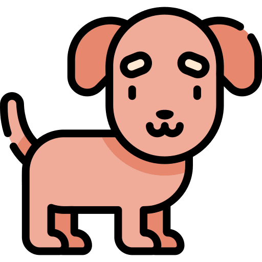 Dog zoology dog animals icon