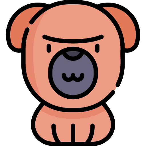 Dog breed pet canine icon