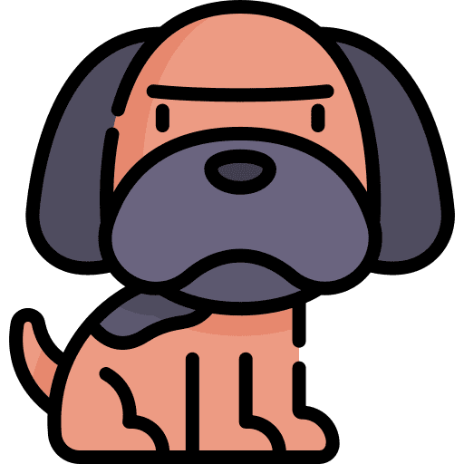 Dog dog canine pet icon