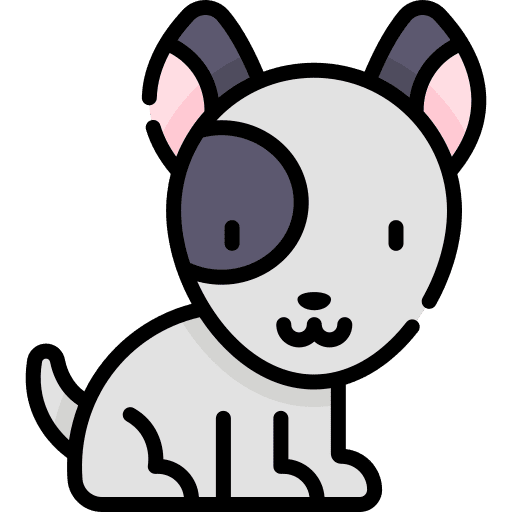 Dog pet animals zoology icon