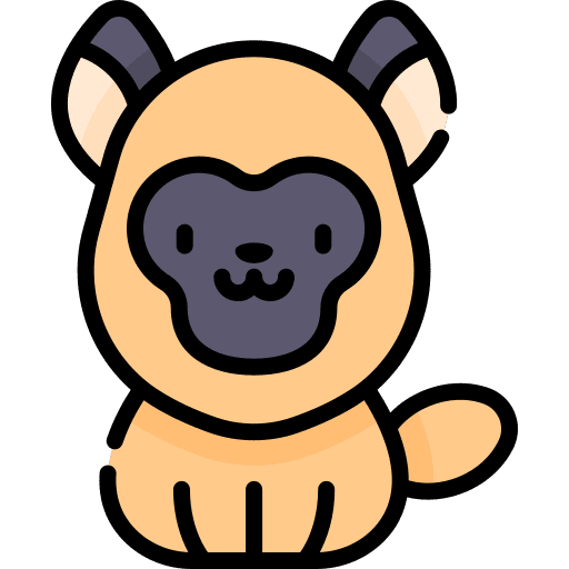 Dog zoology canine animals icon