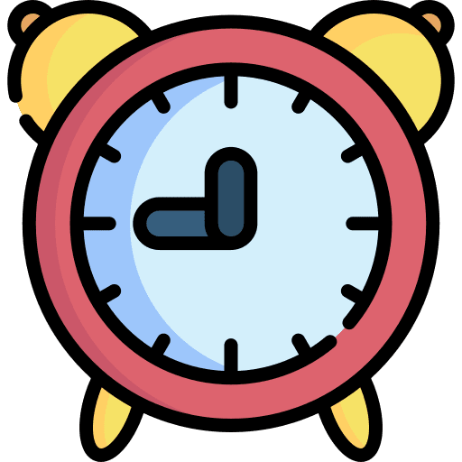 Alarm clock timetable schedule alarm clock icon