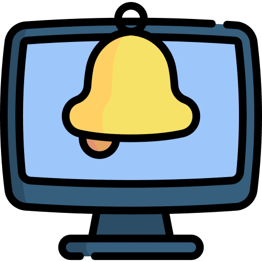 Computer electronics alarm computer icon