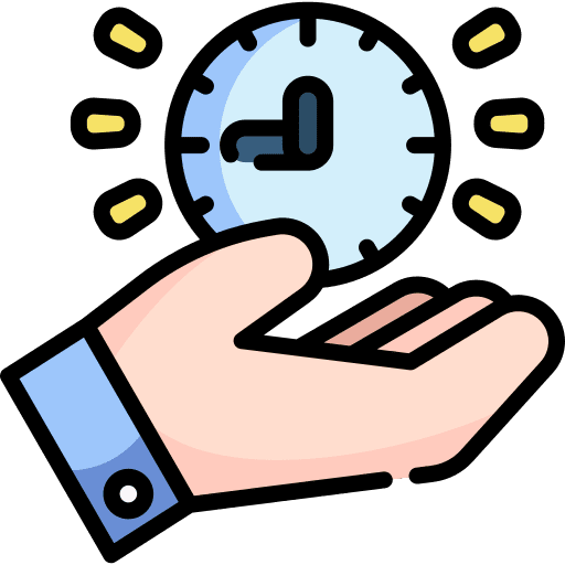 Time management timetable time management time and date icon