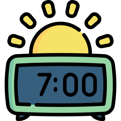 Alarm clock time time and date clock icon
