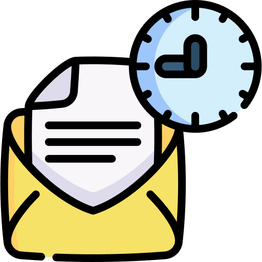 Email letter communications stamp icon