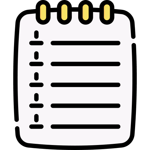 Planner to do list paper management icon