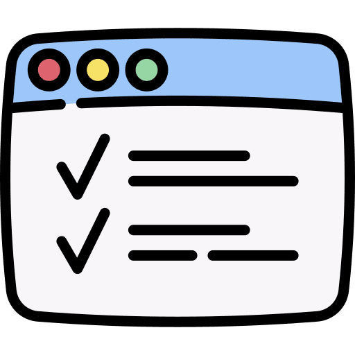 Browser web interface web page icon