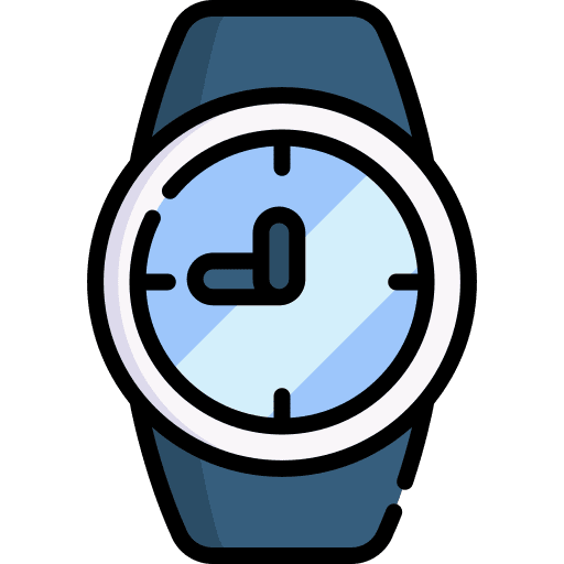 Watch time and date schedule watch icon