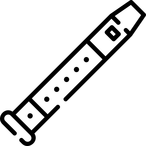 Flute music and multimedia music instrument musical instrument icon