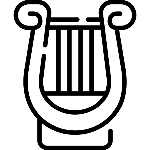 Lyre musical instrument string instrument orchestra icon