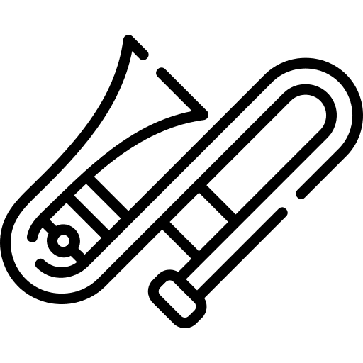 Trombone orchestra wind instrument musical instrument icon