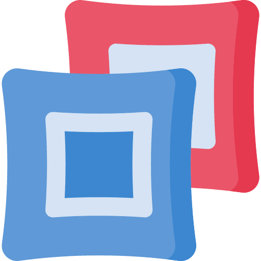 Cushions sleep furniture and household pillow icon