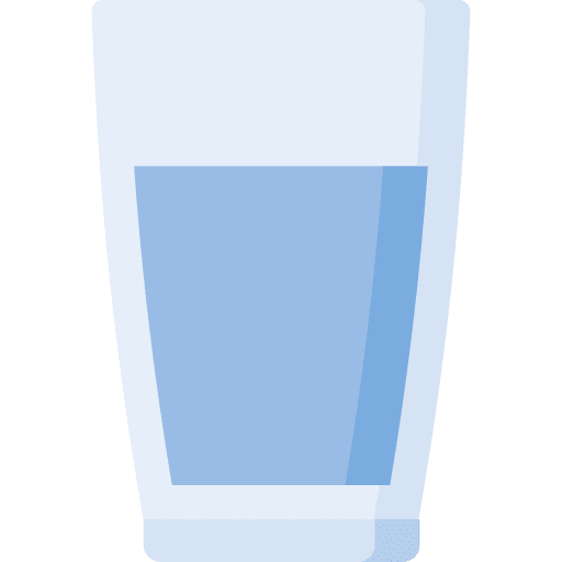 Glass of water healthy food glass of water furniture and household icon