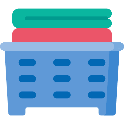 Laundry basket washing miscellaneous furniture and household icon