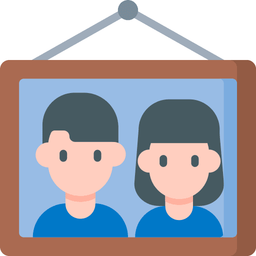 Photo frame landscape photo frame picture icon