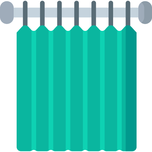 Curtains house curtains furniture and household icon